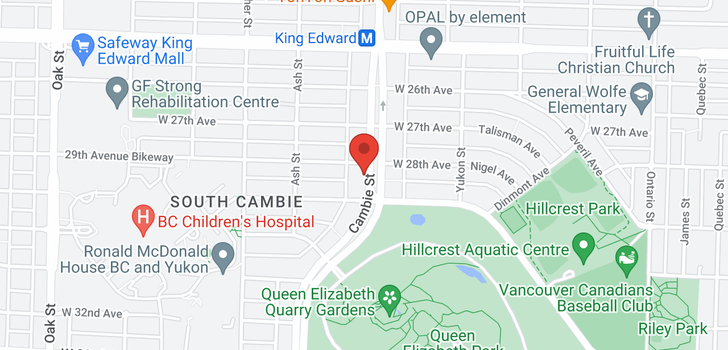 map of 602 4427 CAMBIE STREET